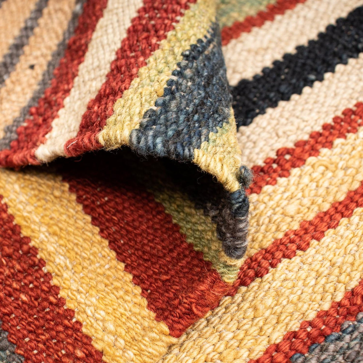 Kelim Teppich - Splash 195 x 152 cm - mehrfarbig