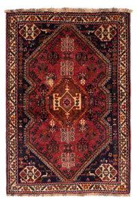 Tapis persan - Nomadic - 155 x 103 cm - rouge foncé