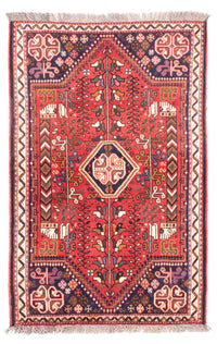 Tapis persan - Nomadic - 153 x 106 cm - rouge foncé
