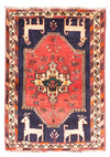 Shiraz Tappeto 120x165cm - Tappeto persiano - Rettangolo / Blu scuro / 120 x 165 cm Rettangolo