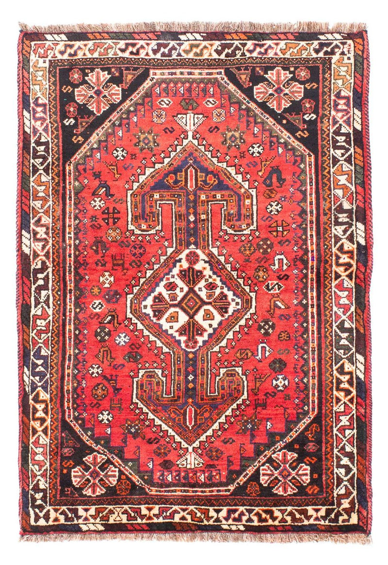 Perserteppich - Nomadic 160 x 110 cm - dunkelrot