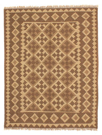 Tapis Kelim - Oriental - 192 x 145 cm - marron clair
