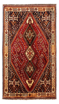 Tapis persan - Nomadic - 247 x 150 cm - rouge foncé