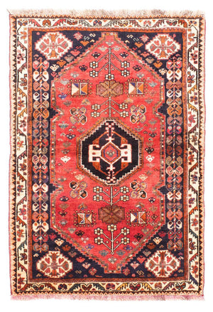 Perserteppich - Nomadic 160 x 110 cm - rot