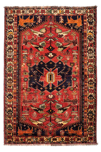 Tapis persan - Nomadic - 265 x 182 cm - rouge foncé