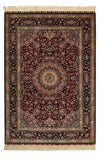 Seta cinese Tappeto 122x183cm - Tappeto persiano - Rettangolo / Rosso scuro / 122 x 183 cm Rettangolo