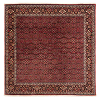 Tapis persan - Bidjar carré  - 200 x 197 cm - rouge foncé