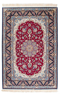 Tapis persan - Isfahan - Premium - 194 x 131 cm - rouge foncé