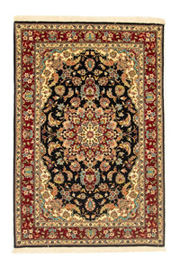 Tapis persan - Ghom - 157 x 105 cm - noir