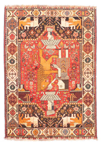 Tapis persan - Nomadic - 155 x 108 cm - rouge foncé