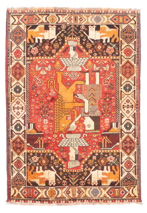 Perserteppich - Nomadic 155 x 108 cm - dunkelrot