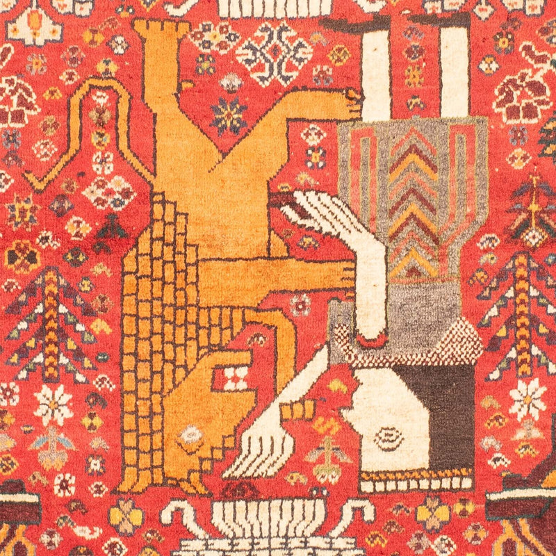 Perserteppich - Nomadic 155 x 108 cm - dunkelrot