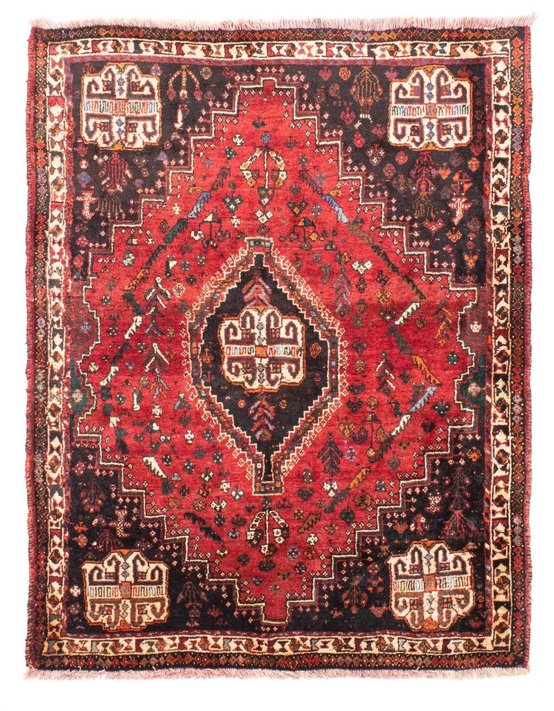 Perserteppich - Nomadic 162 x 117 cm - dunkelrot