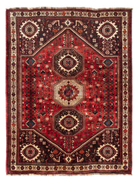 Tapis persan - Nomadic - 244 x 183 cm - rouge foncé