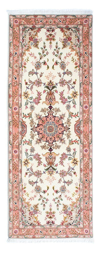 Tappeto corsia Tappeto Persero - Tabriz - Reale - 215 x 81 cm - beige