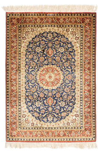 Tapis persan - Ghom - 116 x 78 cm - marron clair