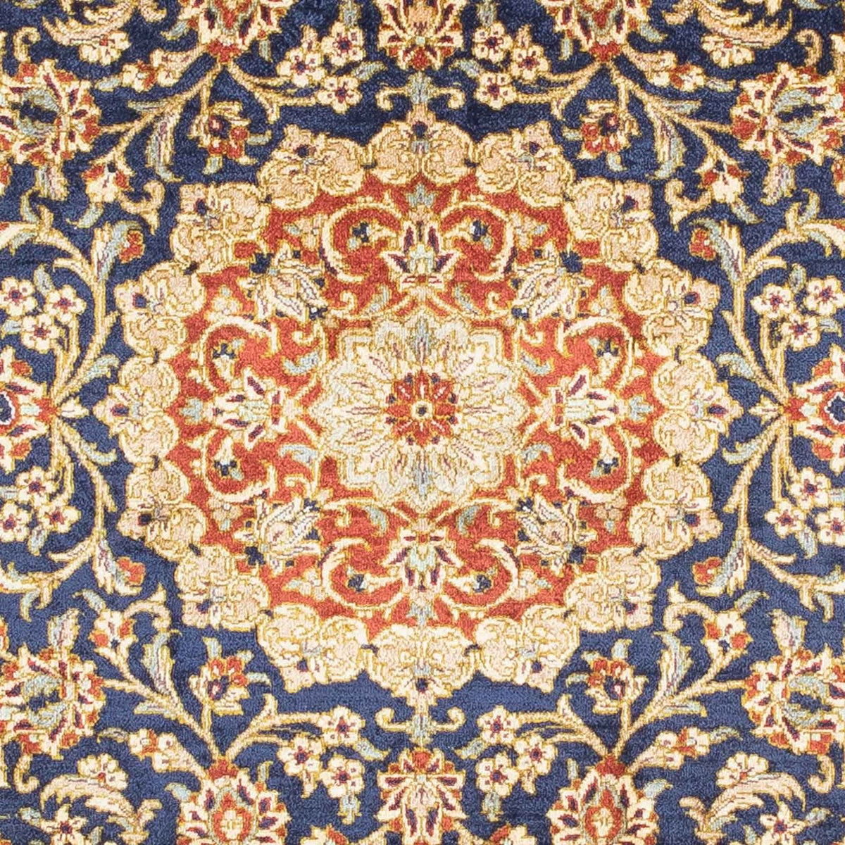 Perserteppich - Ghom 116 x 78 cm - hellbraun