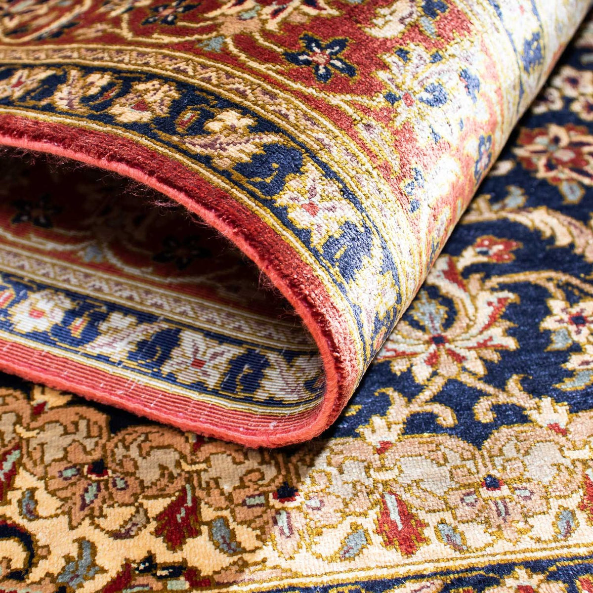 Perserteppich - Ghom 116 x 78 cm - hellbraun