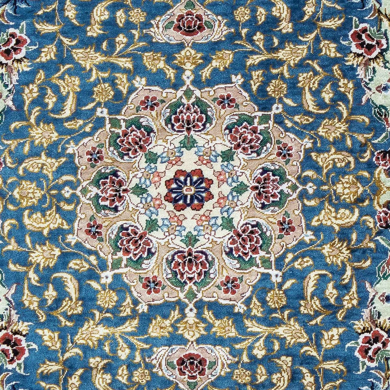 Perserteppich - Ghom 86 x 60 cm - blau