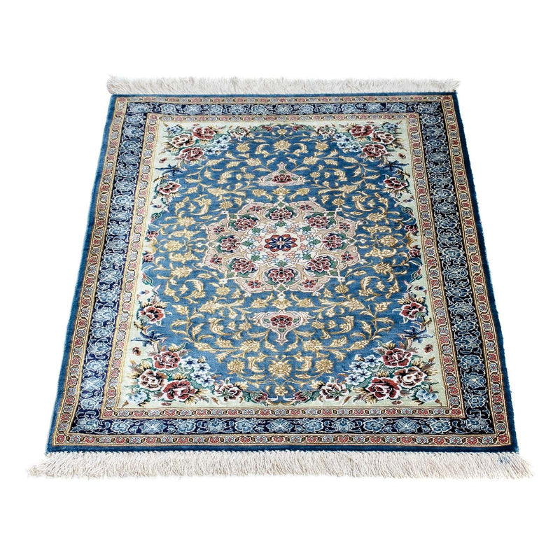 Perserteppich - Ghom 86 x 60 cm - blau