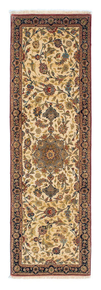 Tapis de couloir Tapis persan - Ghom - 193 x 57 cm - beige
