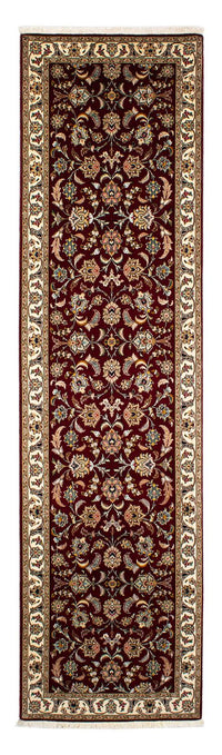 Tappeto corsia Tappeto Persero - Tabriz - Reale - 317 x 88 cm - rosso scuro