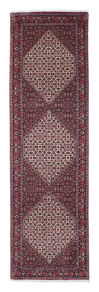 Tapis de couloir Tapis persan - Bidjar - 295 x 88 cm - rouge