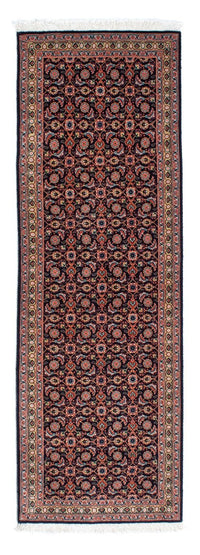 Tappeto corsia Tappeto Persero - Tabriz - 210 x 75 cm - blu scuro