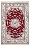 Tapis de Nain - 6La Tapis 153x227cm - Tapis persan - rouge foncé - Rectangle / Rouge foncé / 153 x 227 cm Rectangle