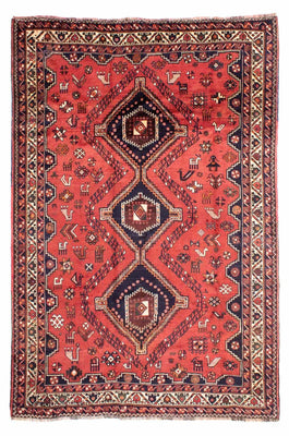 Perserteppich - Nomadic 300 x 217 cm - rot