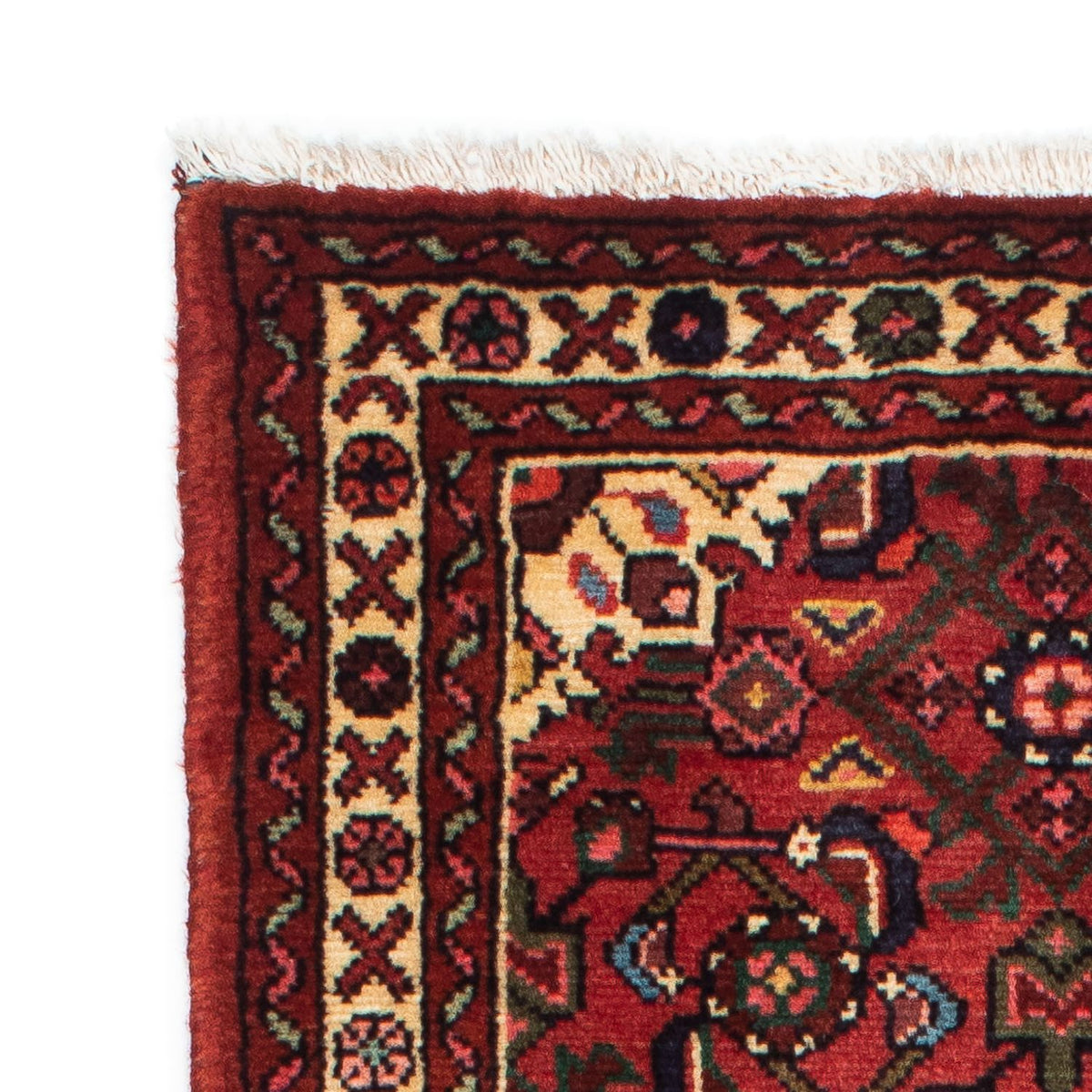 Hosseinabad Teppich 75x204cm - Perserteppich - dunkelrot