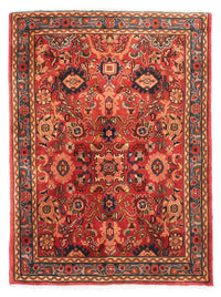 Tapis persan - Nomadic - 143 x 110 cm - rouge foncé