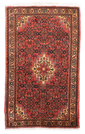 Perserteppich - Nomadic 160 x 100 cm - dunkelrot