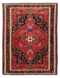 Tapis persan - Nomadic - 150 x 116 cm - rouge foncé