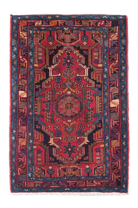 Tapis persan - Nomadic - 126 x 83 cm - rouge