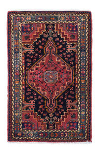 Tapis persan - Nomadic - 128 x 86 cm - bleu foncé