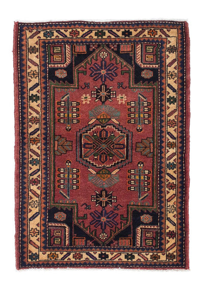 Perserteppich - Nomadic 86 x 120 cm - dunkelrot