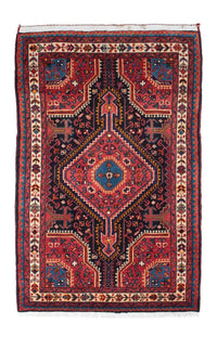 Tapis persan - Nomadic - 128 x 82 cm - bleu foncé