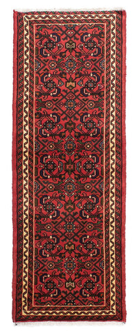 Tapis de couloir Tapis persan - Nomadic - 195 x 68 cm - rouge foncé