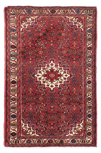 Tapis persan - Nomadic - 157 x 105 cm - rouge foncé