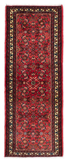 Tapis de Hosseinabad Tapis 78x200cm - Tapis persan - Tapis de couloir / Rouge foncé / 78 x 200 cm Tapis de couloir