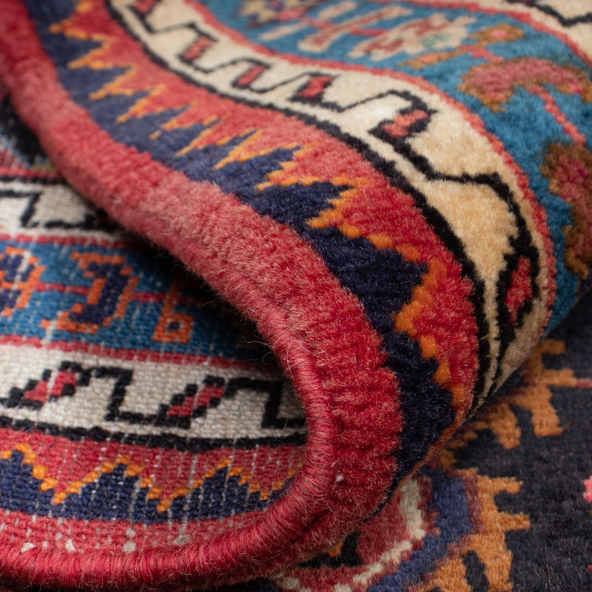 Perserteppich - Nomadic 127 x 95 cm - dunkelblau