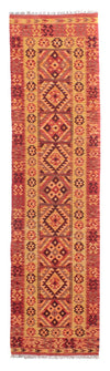 Kilim Maimana Tappeto 73x299cm - Tappeto di lana - Passatoia / Rosso chiaro / 73 x 299 cm Passatoia