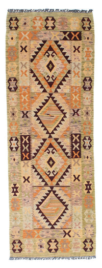 Tapis de couloir Tapis Kelim - Oriental - 200 x 69 cm - beige