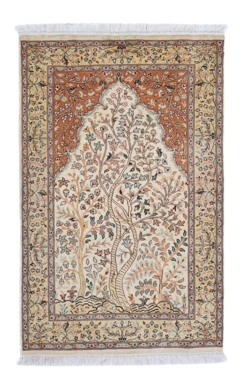 Seidenteppich - Kaschmir Seide 124 x 76 cm Teppichbrücke