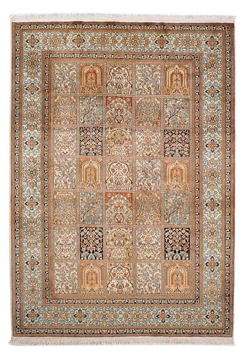Seidenteppich - Kaschmir Seide 221 x 158 cm Wohnzimmer Teppich