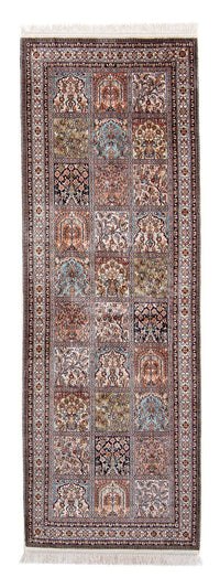 Tapis de couloir Tapis en soie - Soie du Cachemire - 227 x 79 cm - multicolore