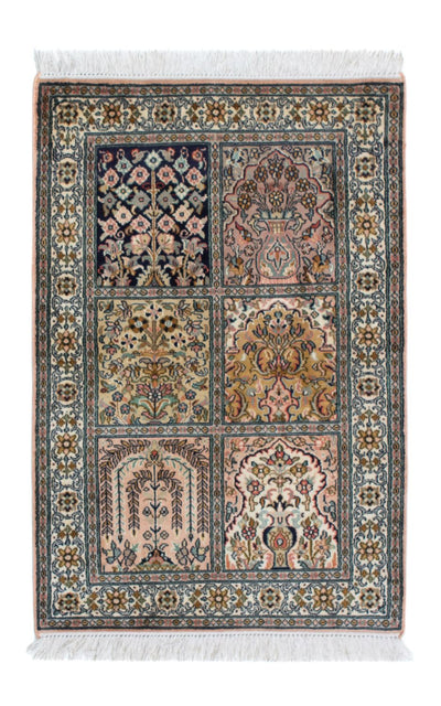 Seta del Kashmir Tappeto 64x95cm - Tappeto orientale