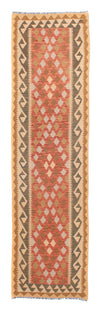 Kilim Maimana Tapis 82x300cm - Tapis en laine - Tapis de couloir / Rouge clair / 82 x 300 cm Tapis de couloir