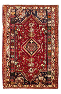 Tapis persan - Nomadic - 272 x 183 cm - rouge foncé